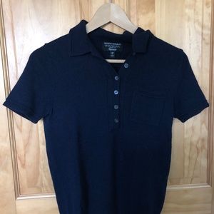 Banana Republic merino wool shirt, navy blue